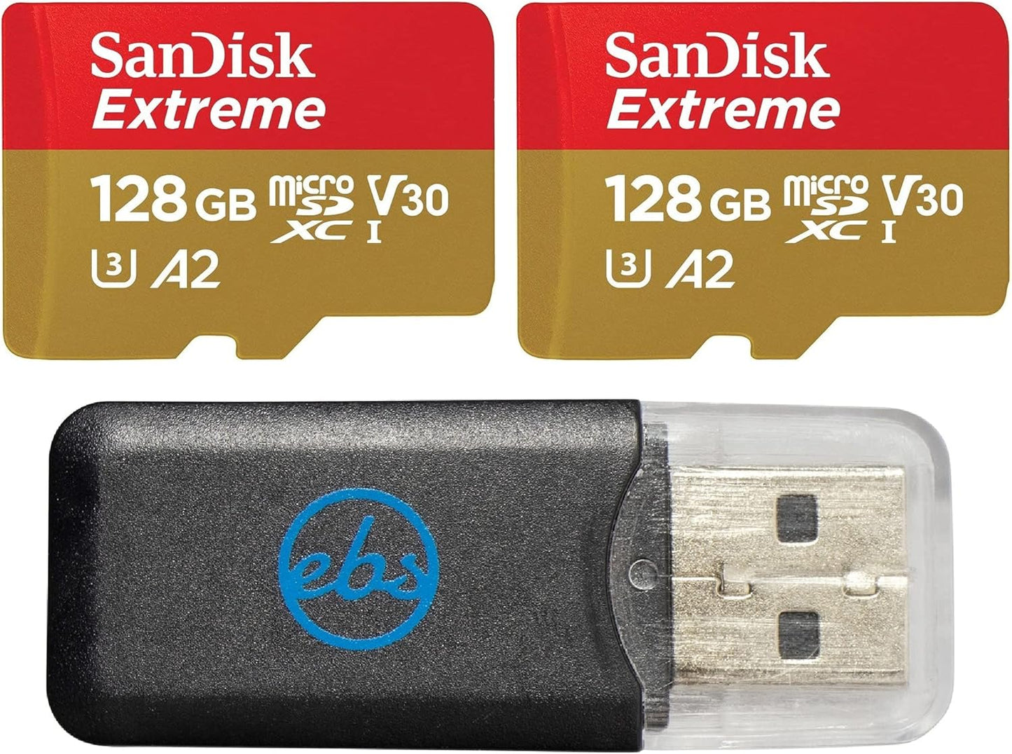 Double the Memory for DJI Drones! Sandisk 128GB 2 Pack + Reader