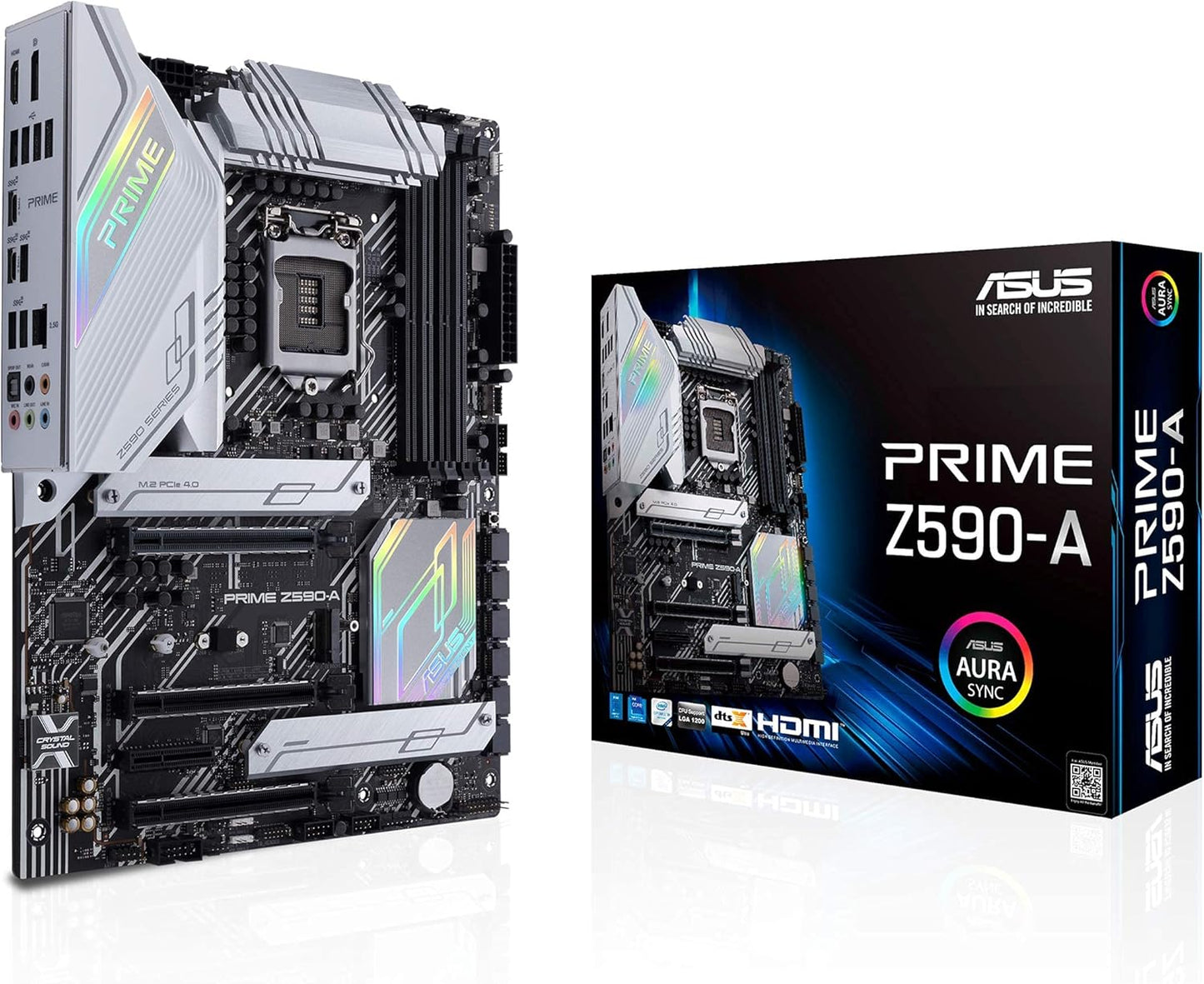 ASUS Prime Z590-A ATX Motherboard with Thunderbolt 4 and RGB