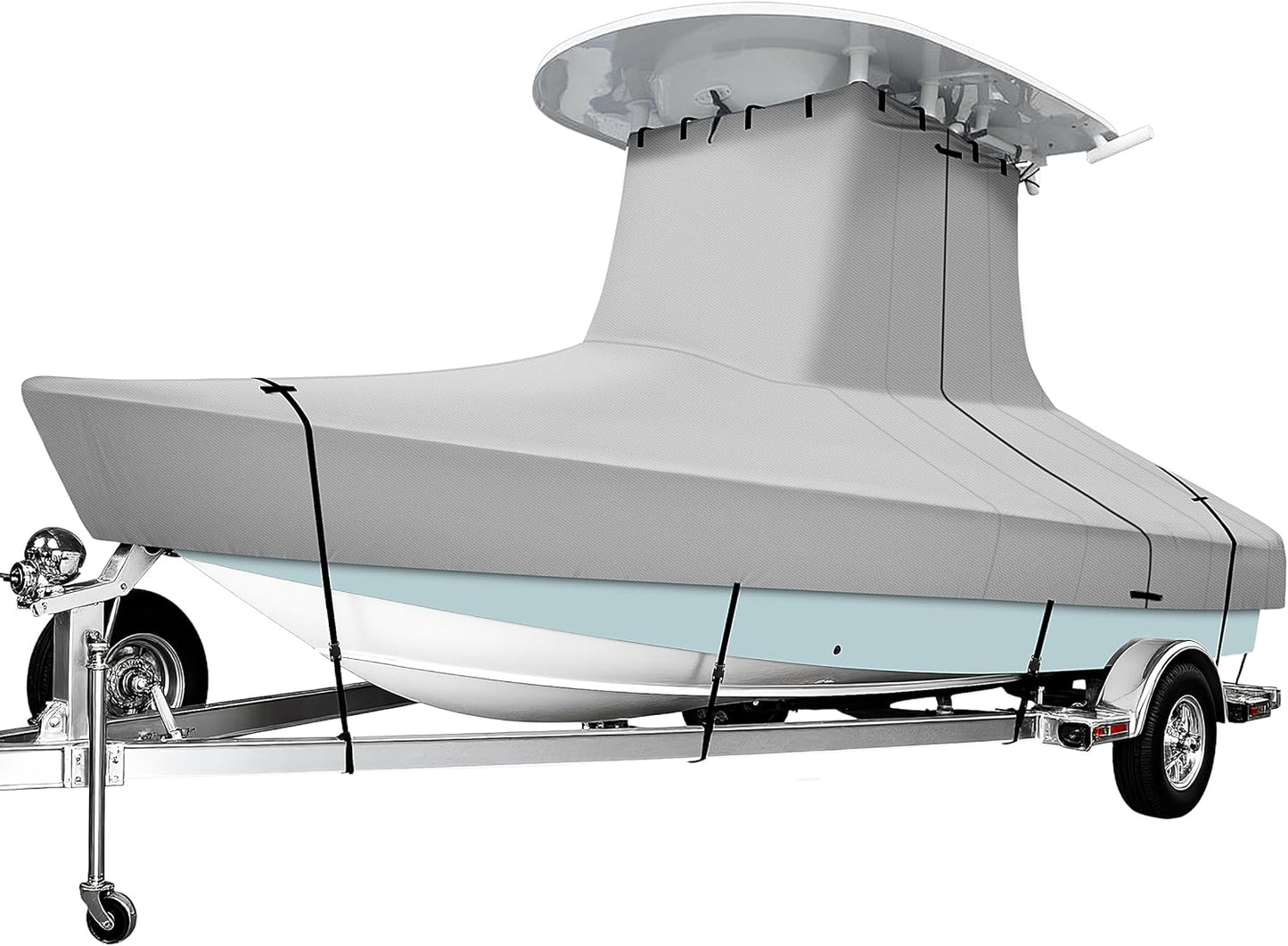 iCOVER T-Top Boat Cover for Center Console Boats 16ft-18.5ft