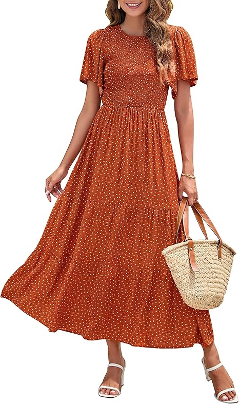 ZESICA Women's Summer Casual Floral Print Maxi Dress Review
