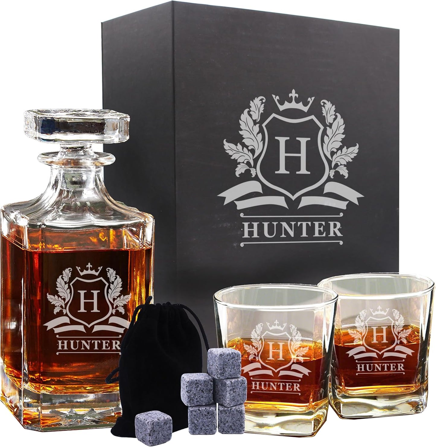 Personalized Whiskey Decanter and Glasses Set for Every Occasion