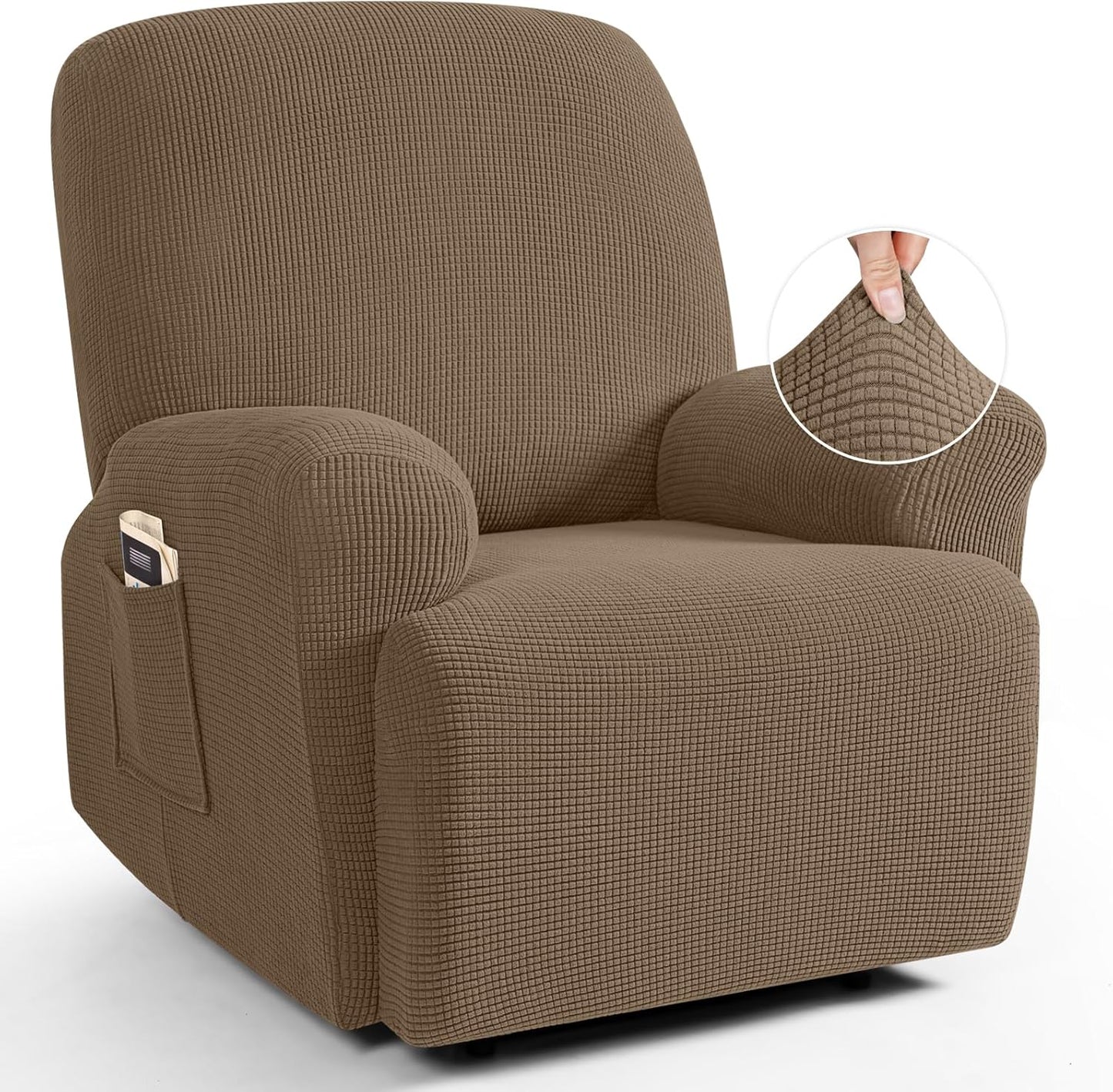 TAOCOCO Recliner Cover 4-Pieces for Ultimate Furniture Protection