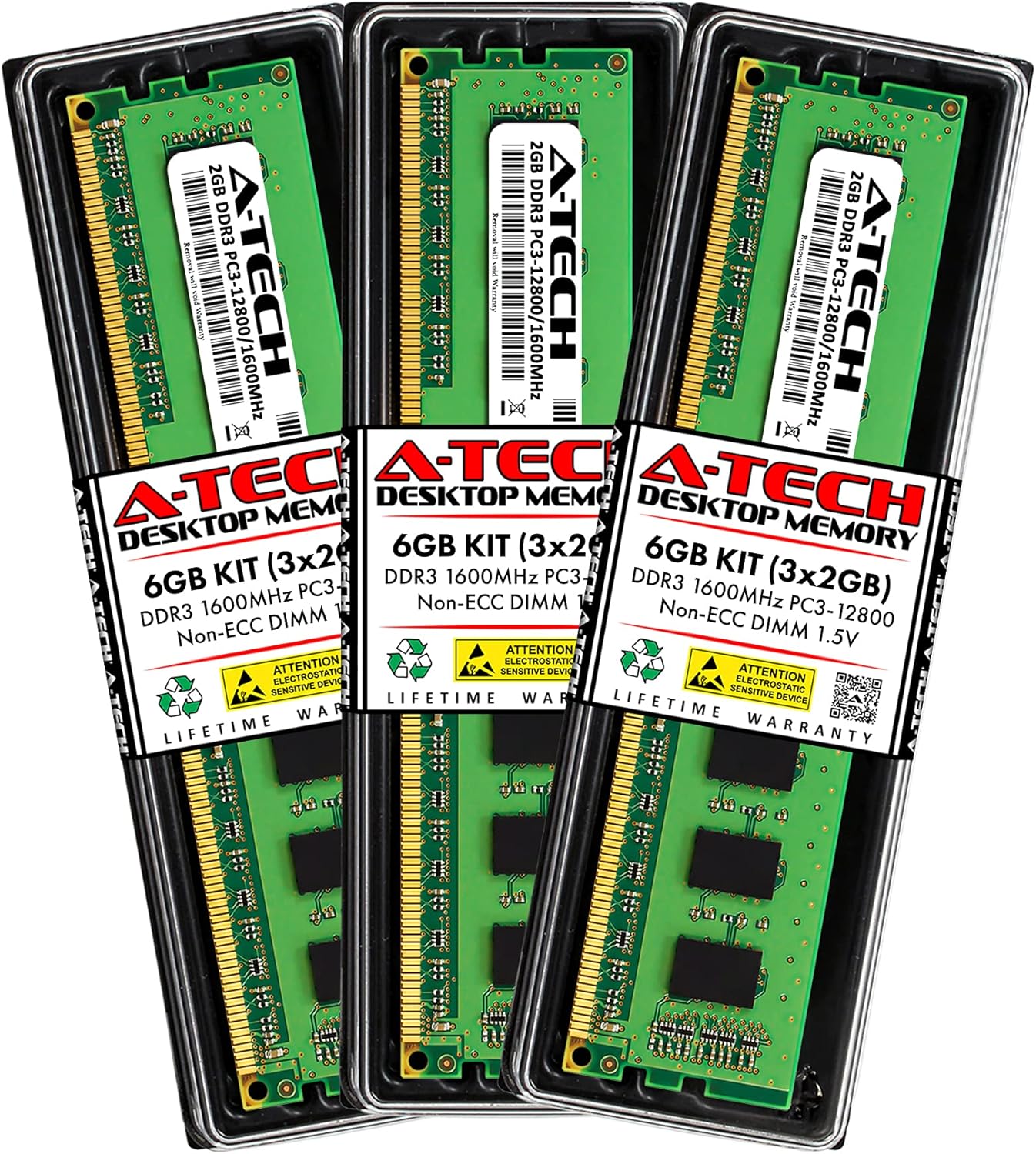 A-Tech 6GB RAM Replacement for Corsair TR3X6G1600C9 - DDR3