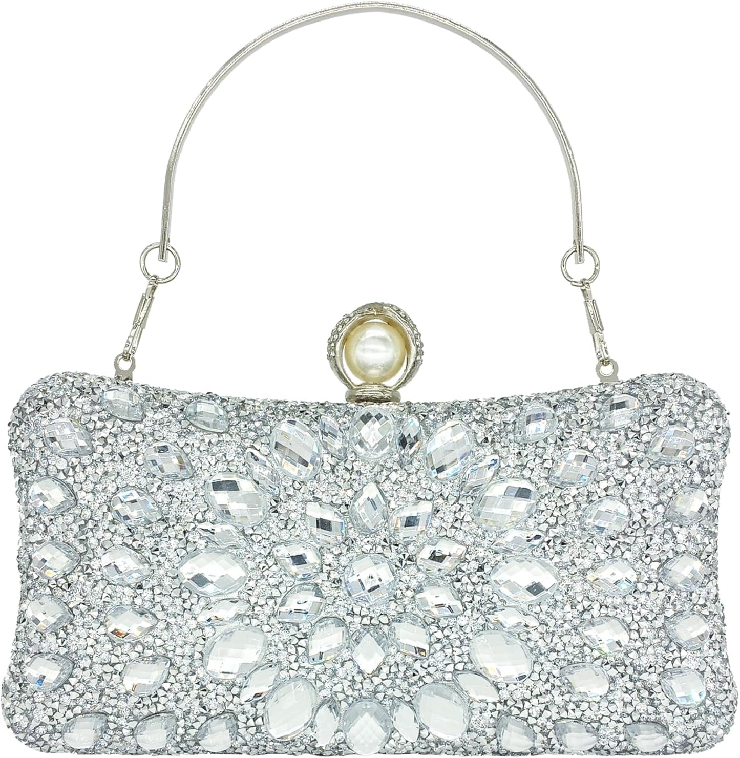 Rhinestone Clutch Purses for Women Evening Wedding Formal Bag