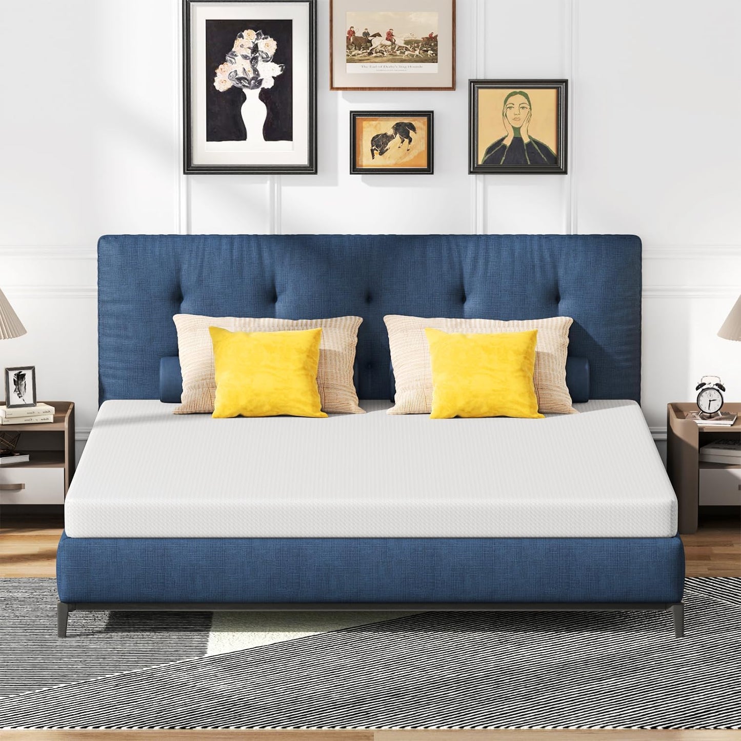 6 Inch King Mattress with Gel Memory Foam for Ultimate Comfort
