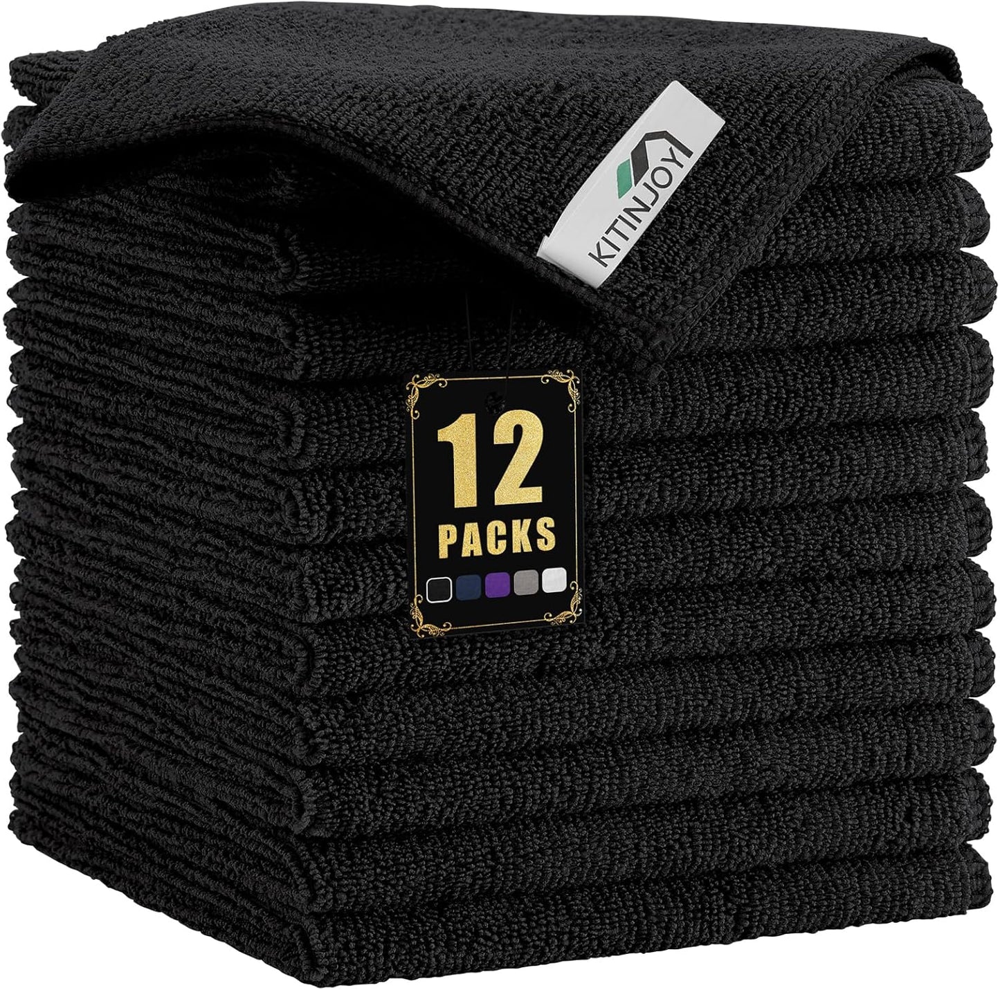 Ultra Absorbent Microfiber Cleaning Cloths by Kitinjoy