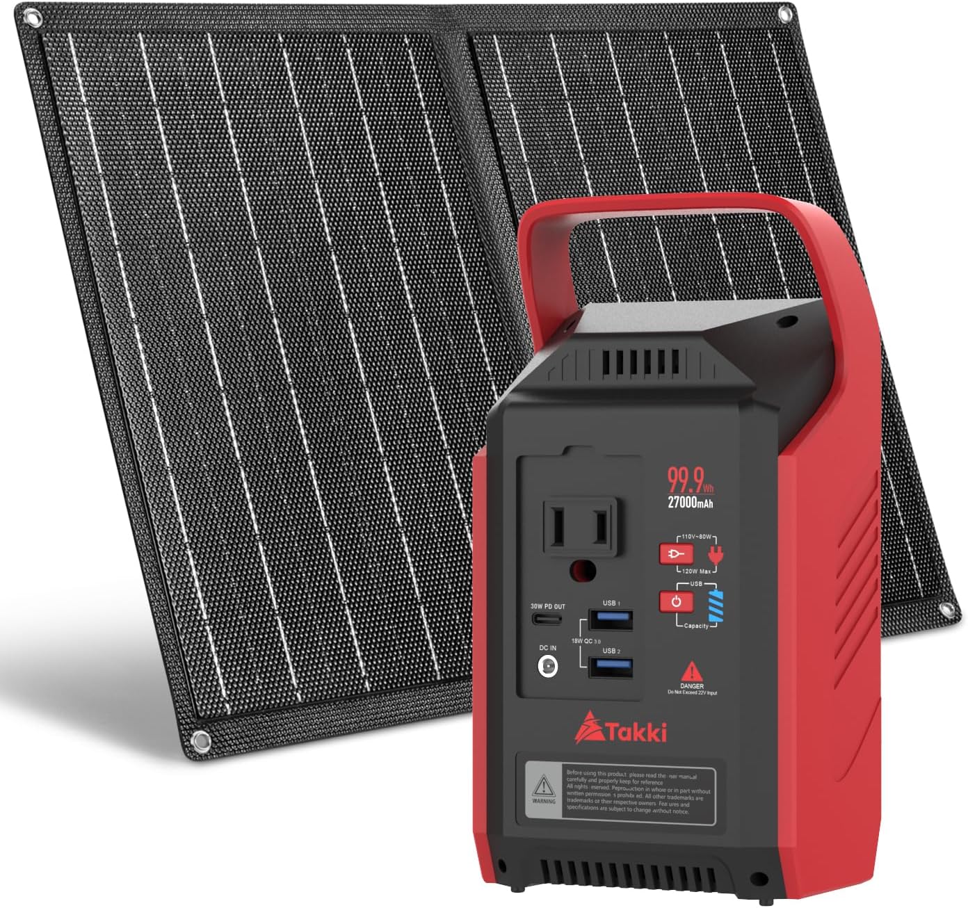 Portable Power: Takki Solar Generator Set
