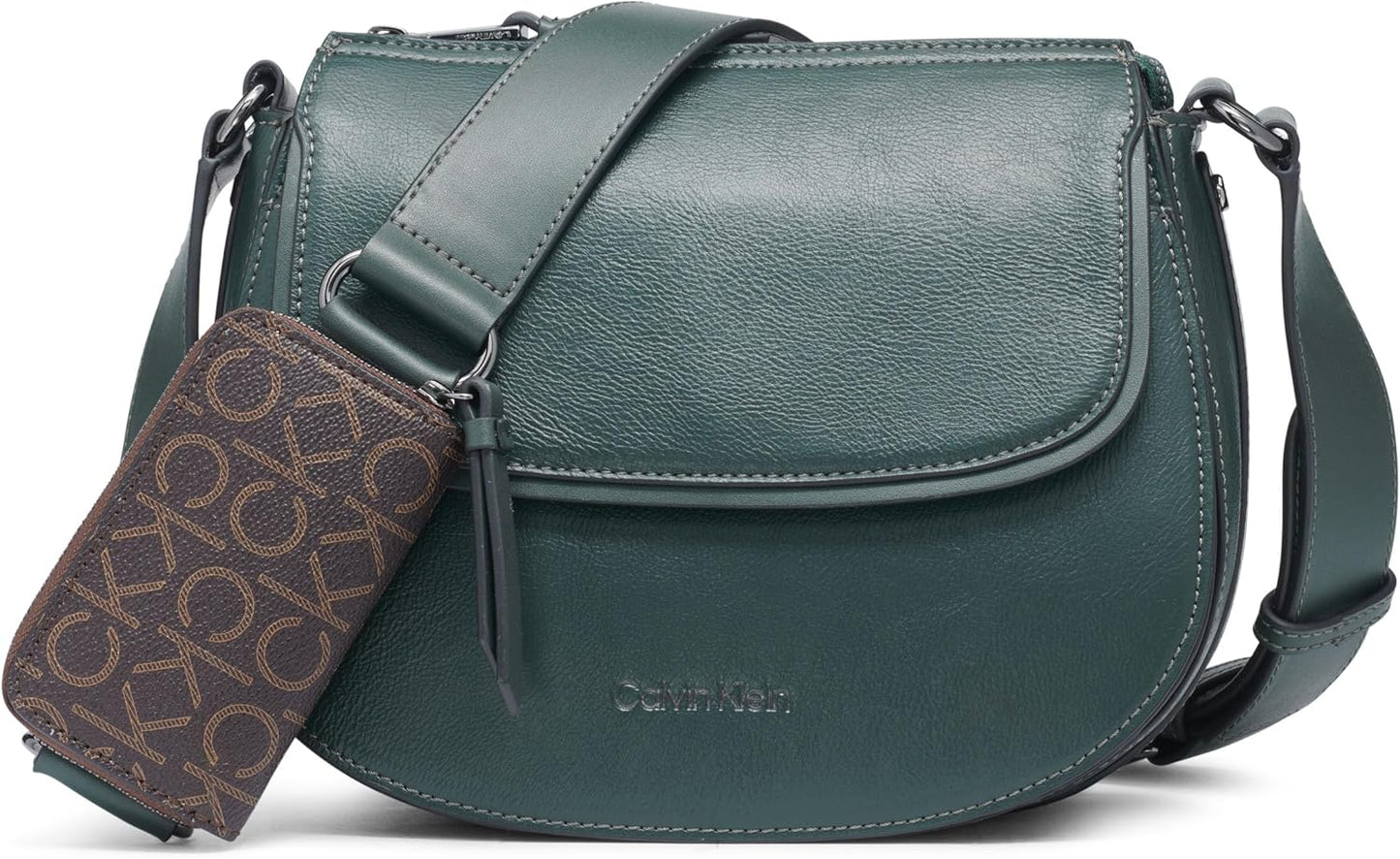 Calvin Klein womens Bella Novelty Crossbody: Stylish Vegan Leather
