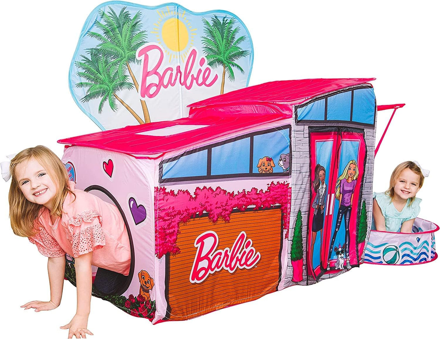 Barbie Dreamhouse Pop Up Play Tent: Over 7ft Long, Includes Ball Pit & 20 Balls!