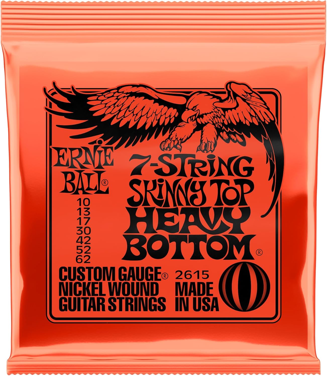 Ernie Ball 7-String Skinny Top Heavy Bottom Slinky - Enhanced Playability!