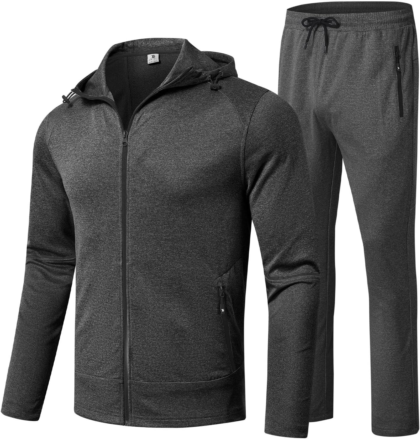 BGOWATU Men's Tracksuits Set Full Zip Jacket for Activewear