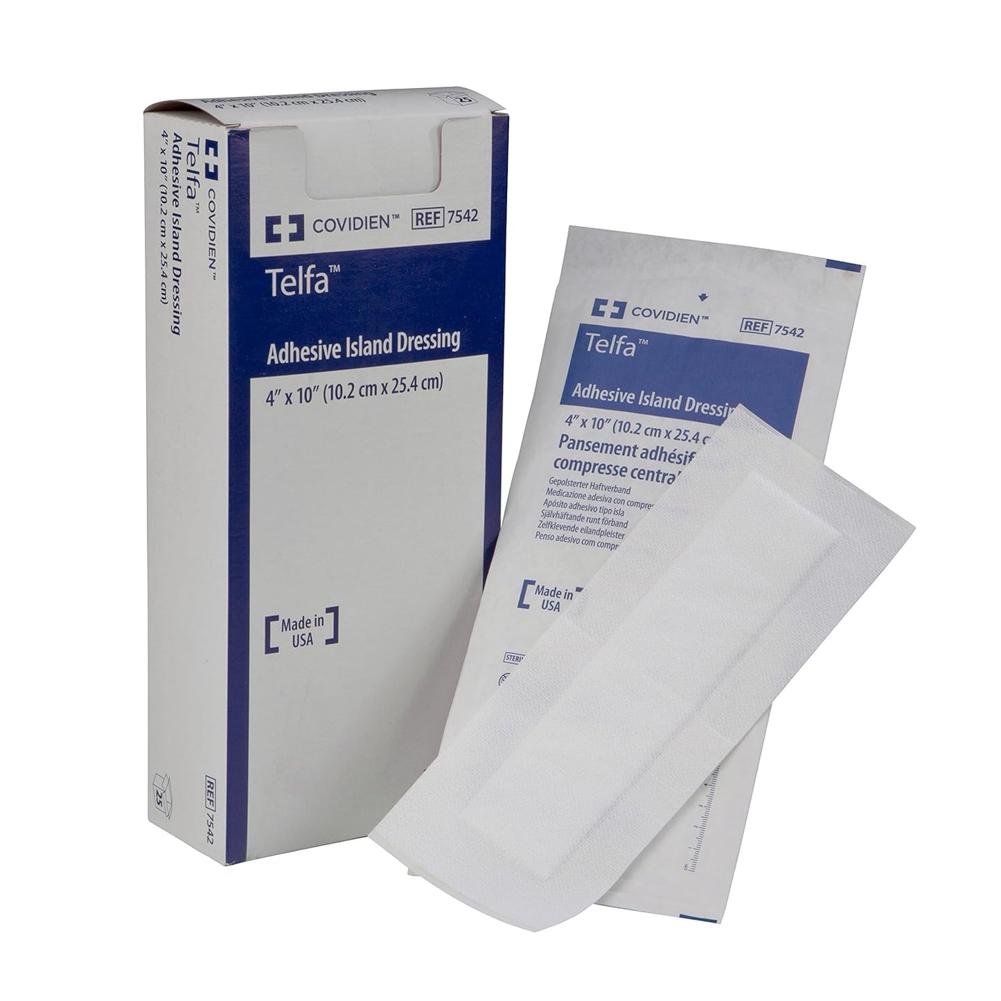 Covidien Telfa Adhesive Island Dressing for Wound Care