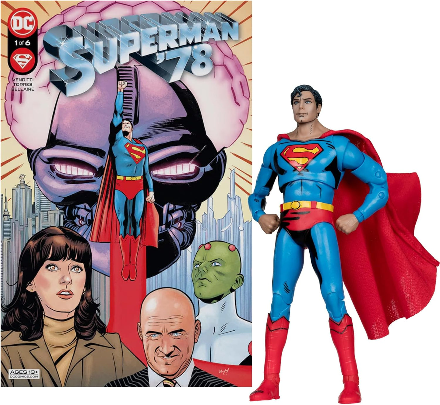 Superman '78 Figure with Comic