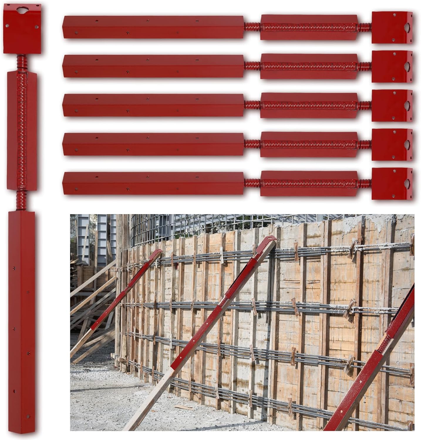 Concrete Turnbuckle Form Aligner for Adjustable Wall Brace
