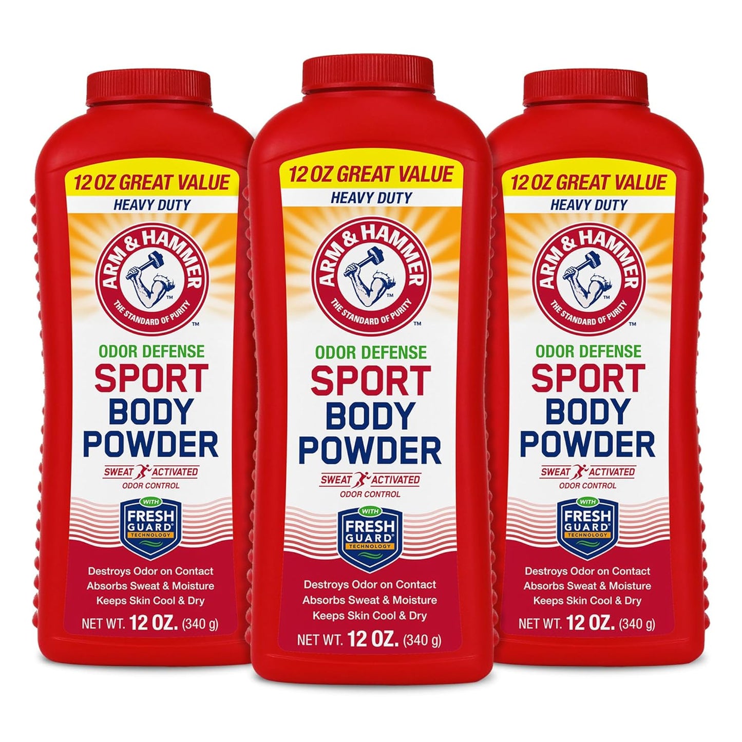 Arm & Hammer Sport Body Powder for Men and Women, Talc Free
