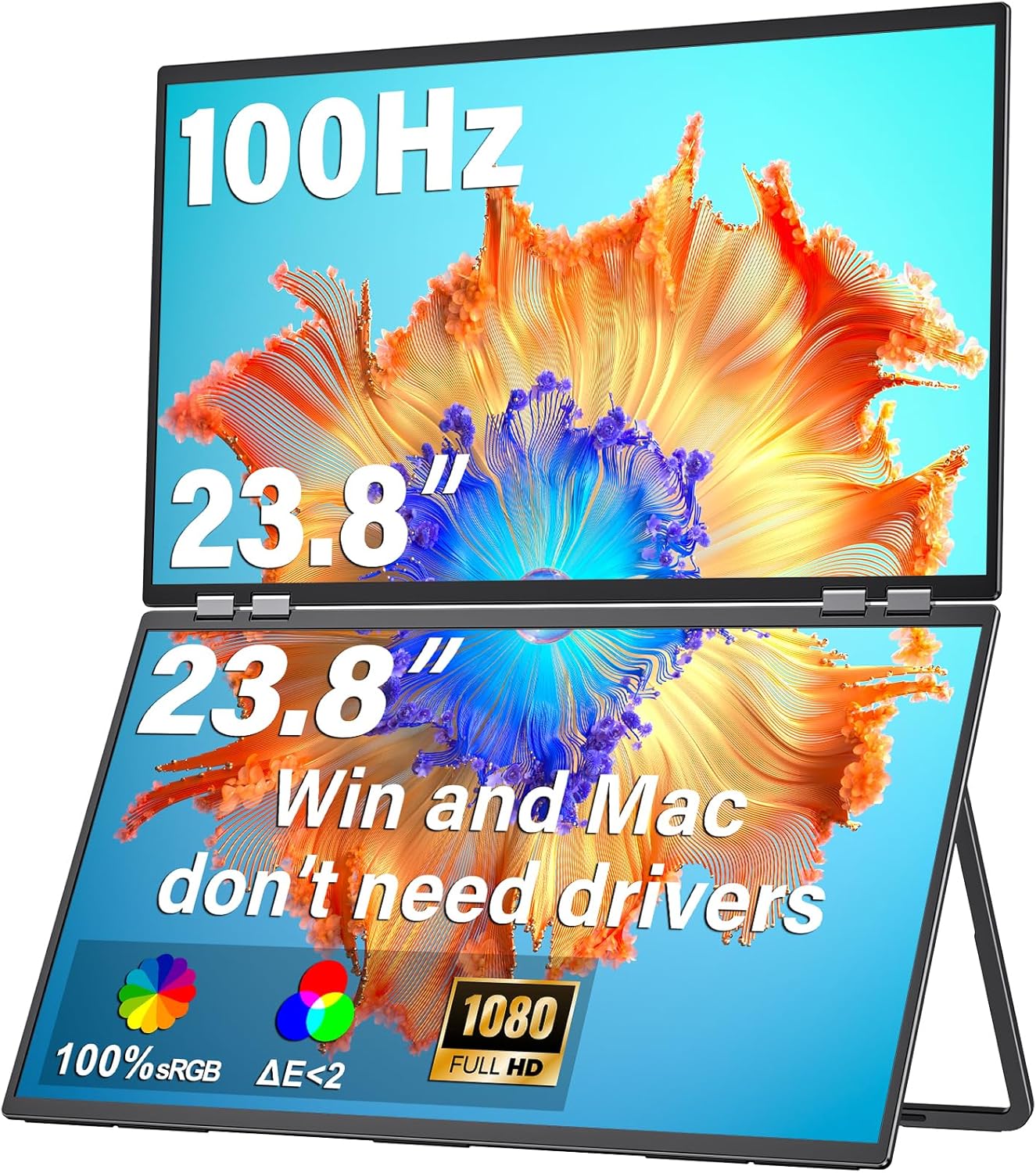 InnoView 23.8 FHD Dual Monitor - 100Hz Smoothness