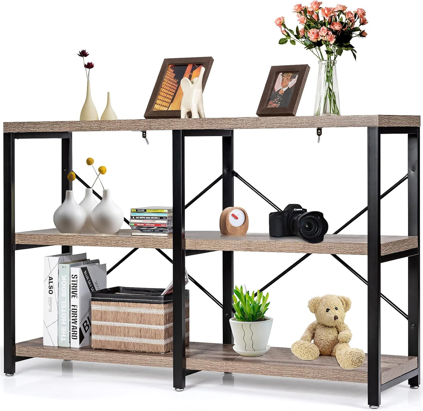 Tangkula Industrial Console Table - Stylish Storage Solution