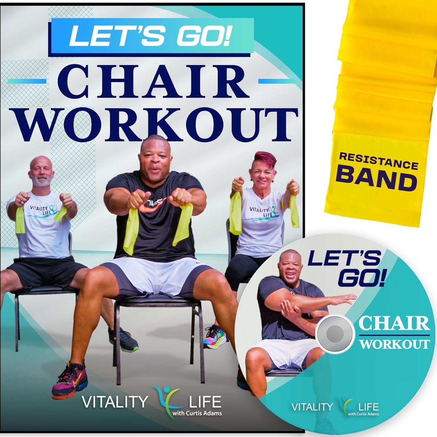 Chair Exercises DVD + Band: Fun Senior Workouts!
