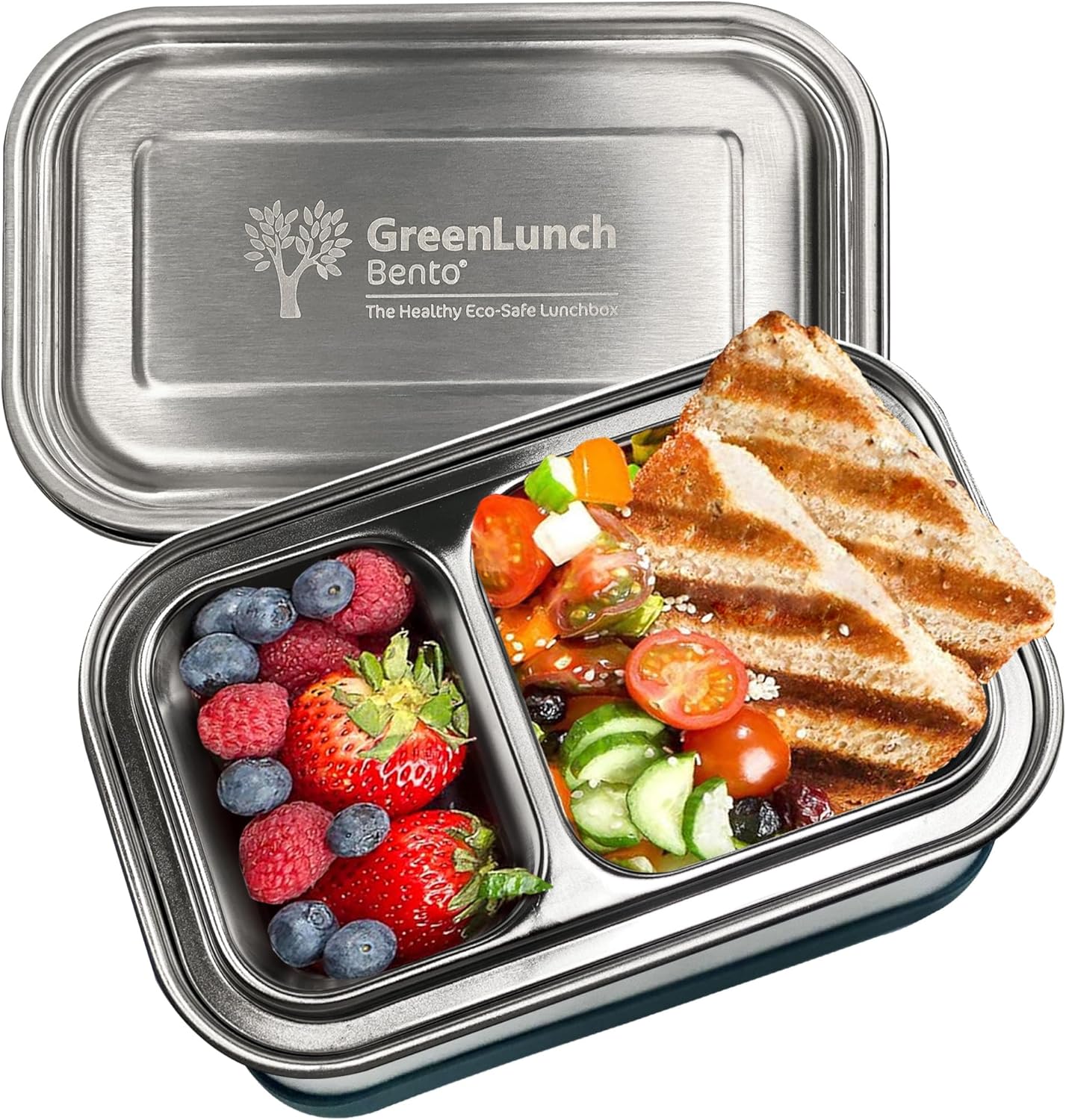 Stainless Steel Bento Box for Adults & Kids - BPA-Free Lunch Box