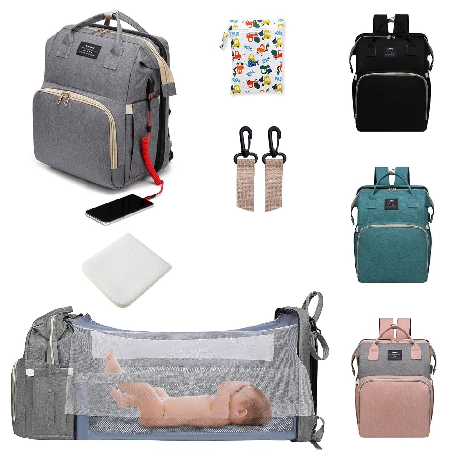 Diaper Bag with Changing Station for Ultimate Convenience
