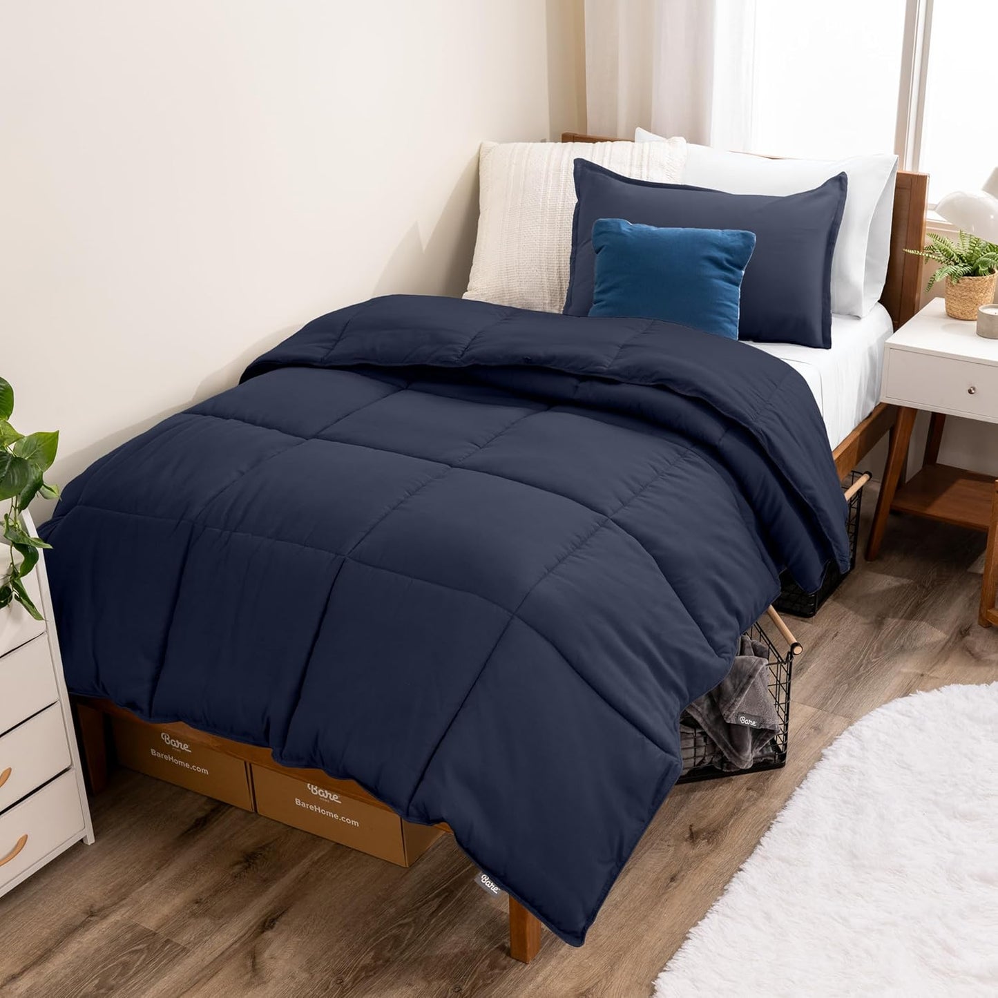 Bare Home Comforter Set - Ultra-Soft Goose Down Alternative