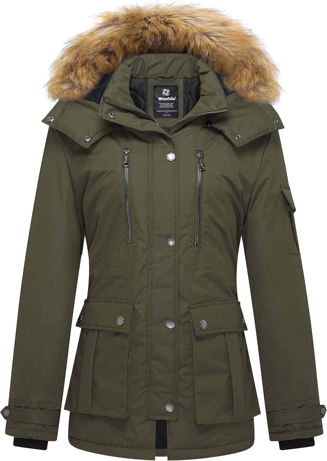 Wantdo Women's Quilted Winter Coat - Warm Puffer Jacket