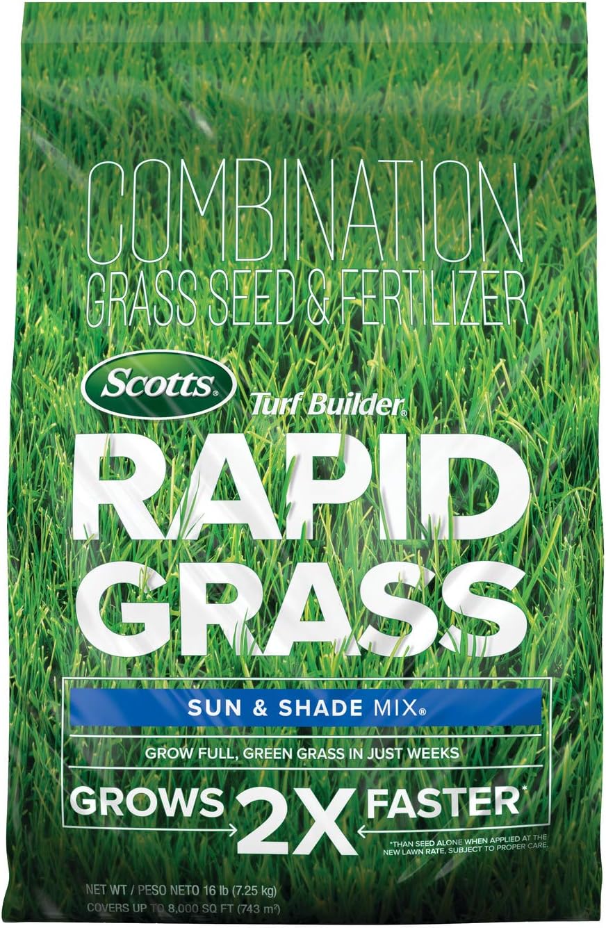 Scotts Turf Builder Rapid Grass Sun and Shade Mix for Fast Growth