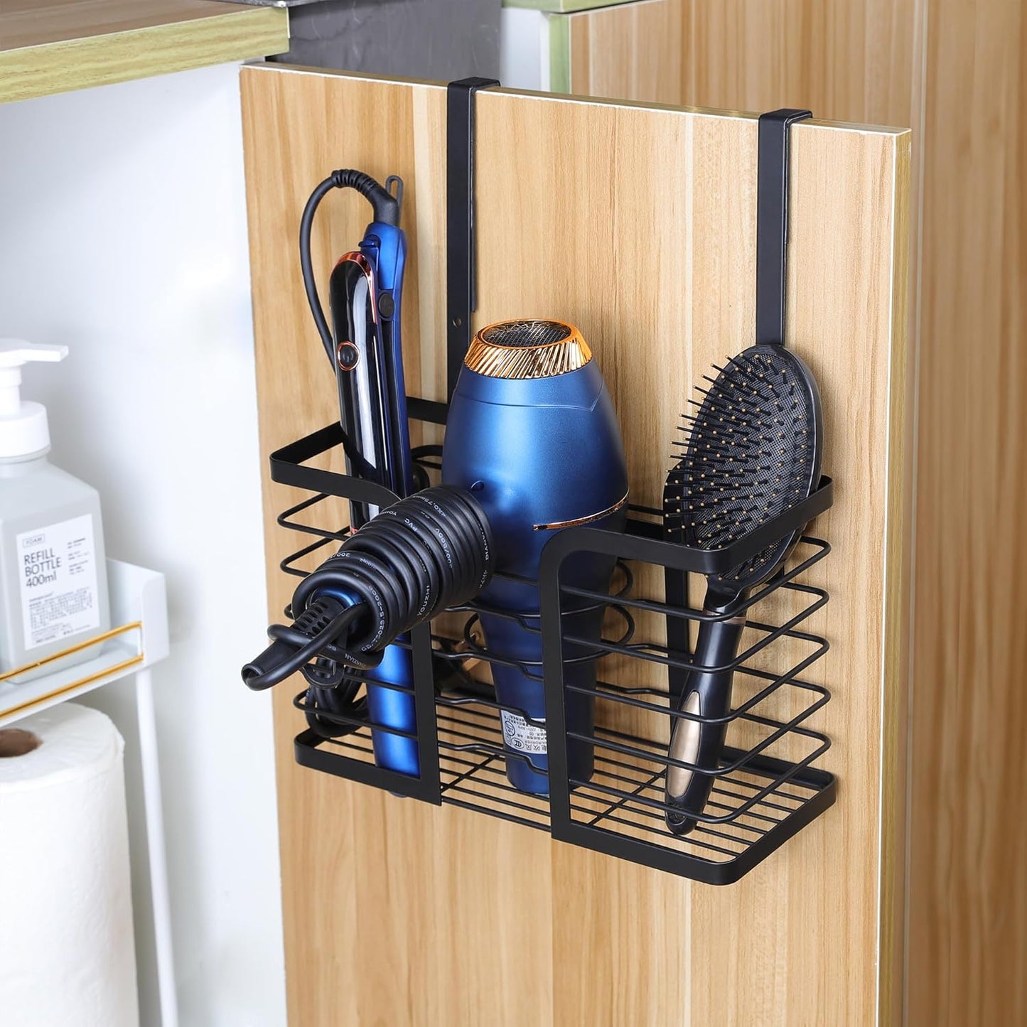 YIGII Hair Dryer Holder - 3-in-1 Organizer, Adjustable Height