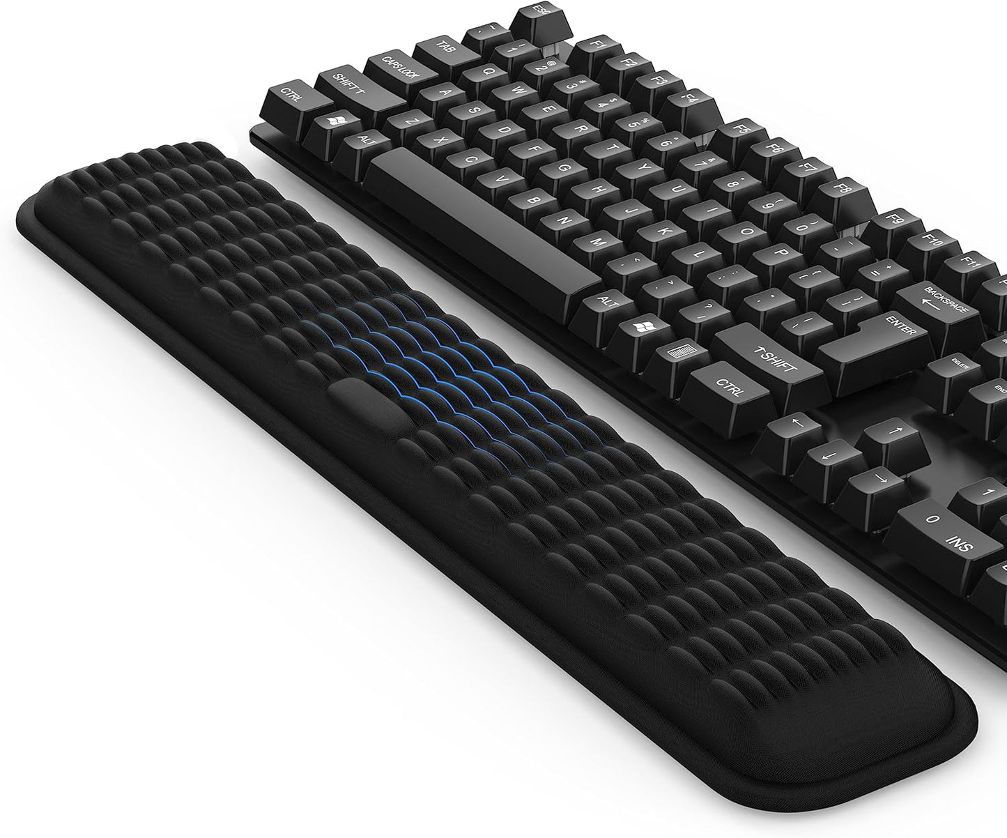 MEKASS Memory Foam Keyboard Wrist Rest - Pain Relief for Work & Gaming