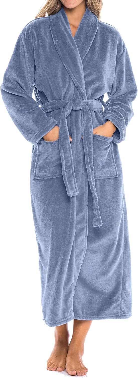 Plush Robe for Women by Alexander Del Rossa - Cozy Comfort