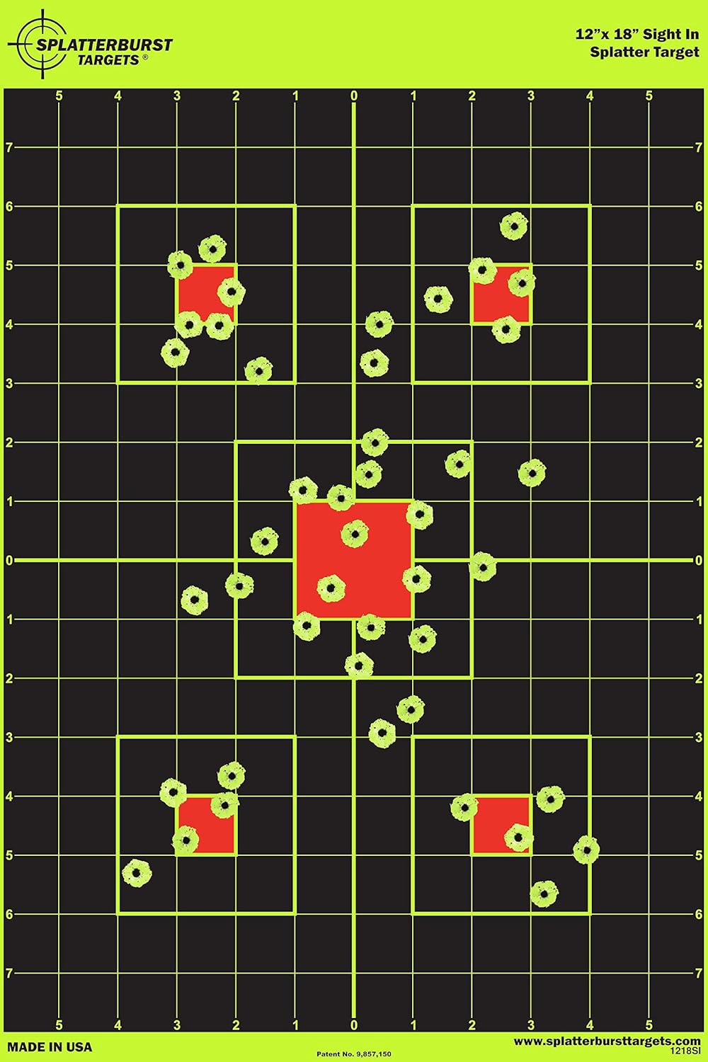 12x18 Splatterburst Target for Instant Shot Visibility