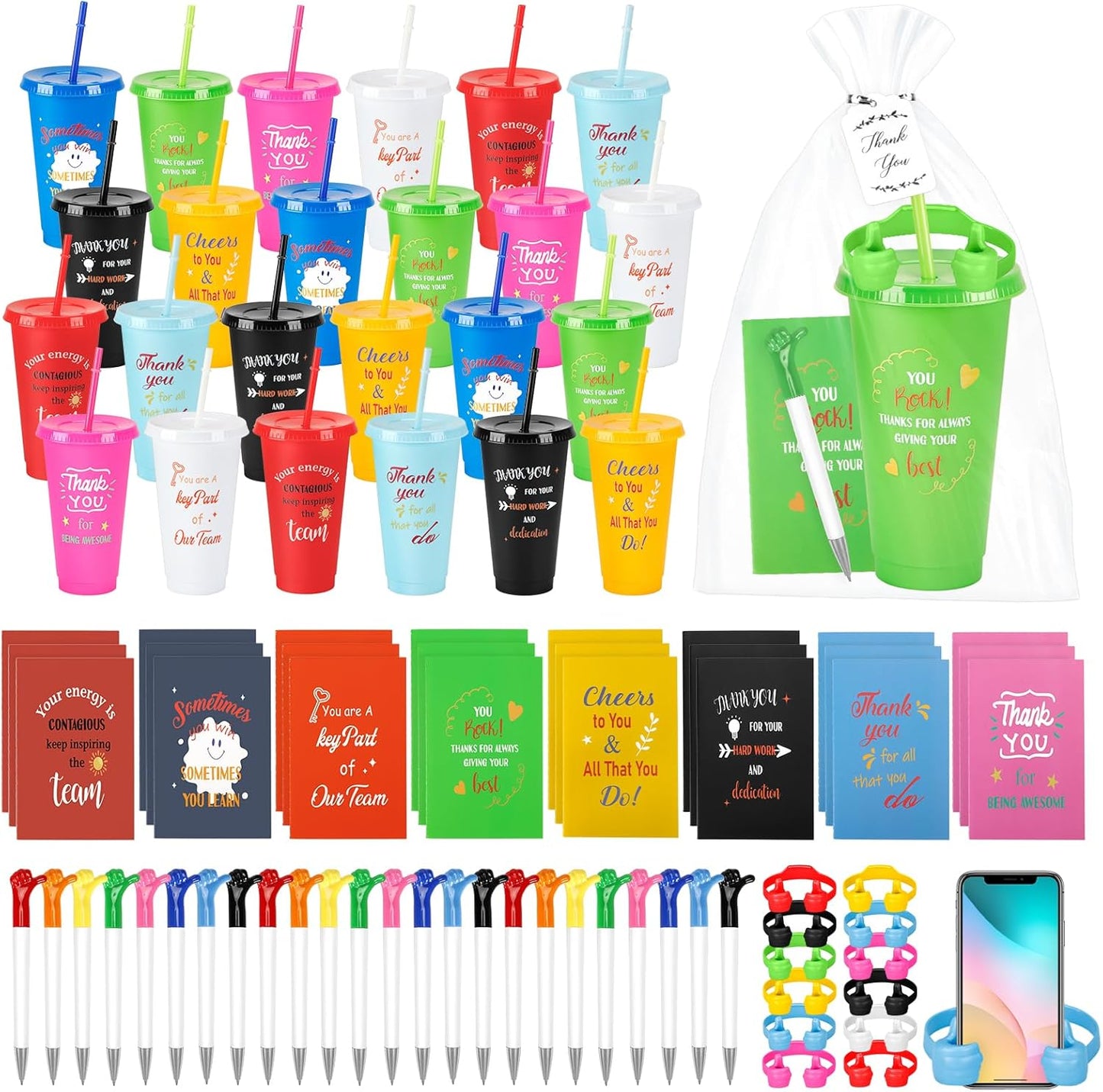 144pcs Employee Appreciation Gift Set with Inspirational Items