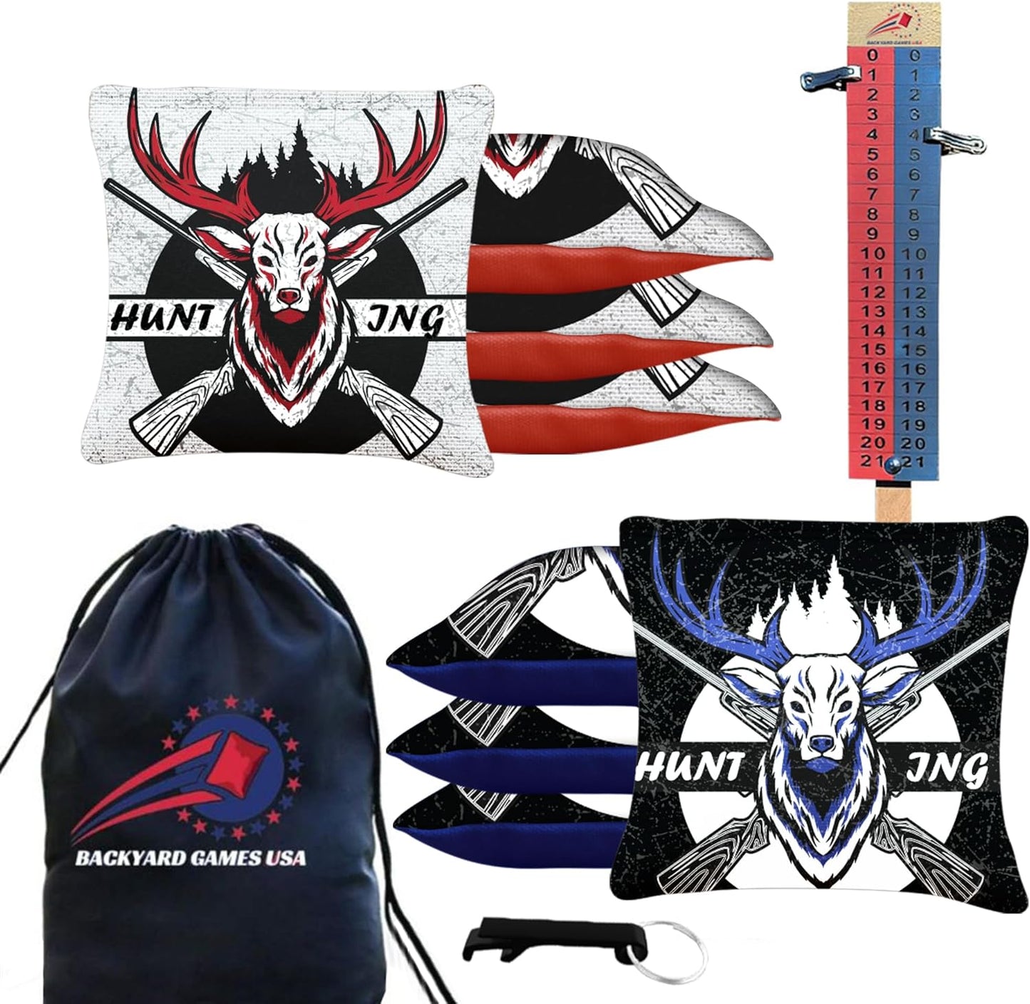 Pro Cornhole Bags Set of 8 for Tournament Play - Made in USA