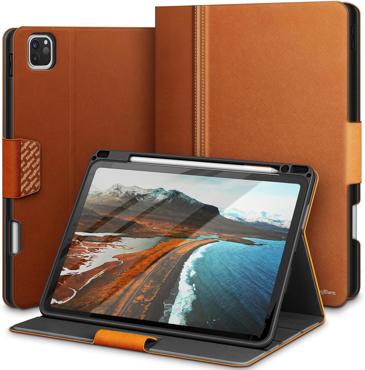 iPad Pro 12.9 Case with Pencil Holder and Multi-Angle Stand
