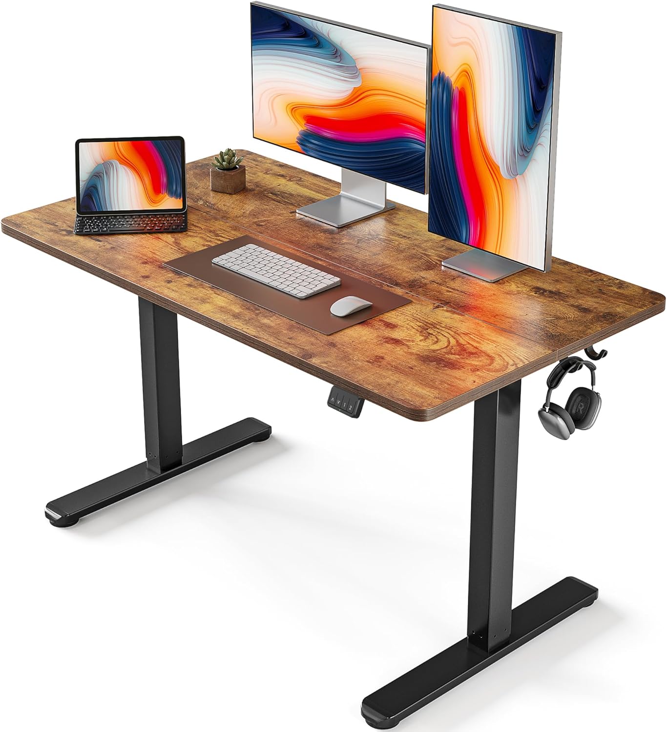 FEZIBO 48x24 Electric Standing Desk: Height Adjustable Sit-Stand Solution