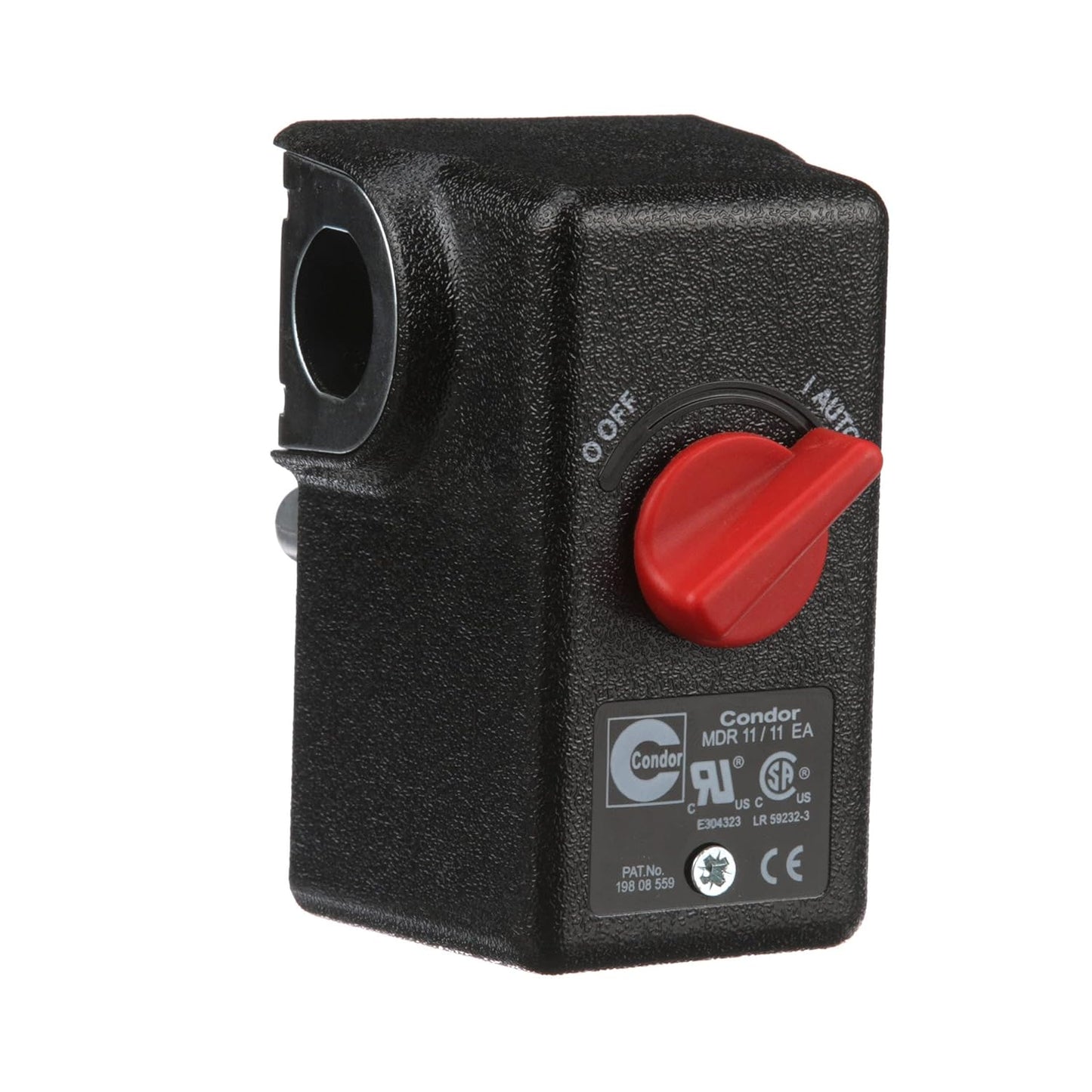 CONDOR Air Compressor Switch, 80-100 PSI, 1 Port - Reliable Pressure Control!