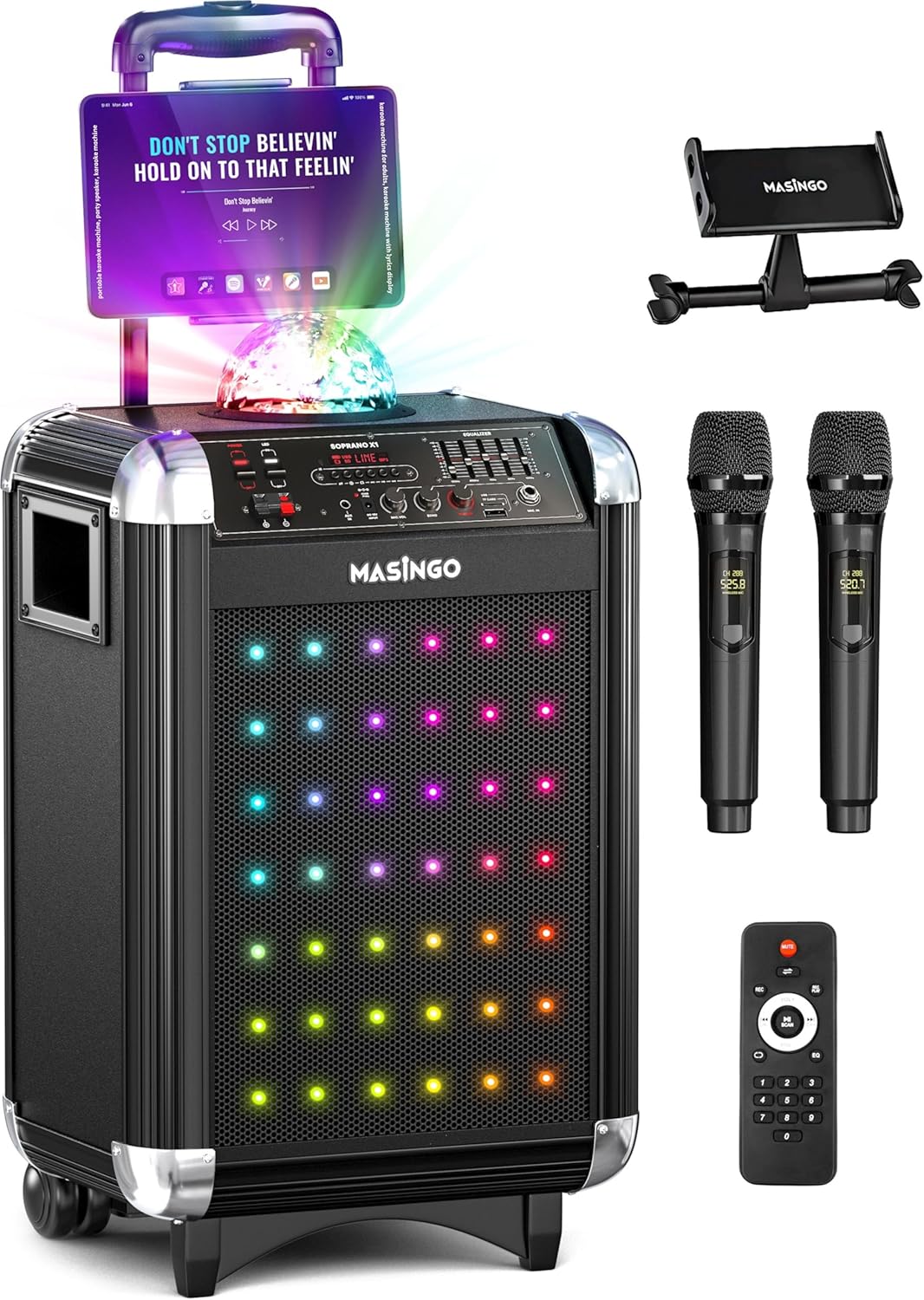 Portable Karaoke Machine with Disco Lights