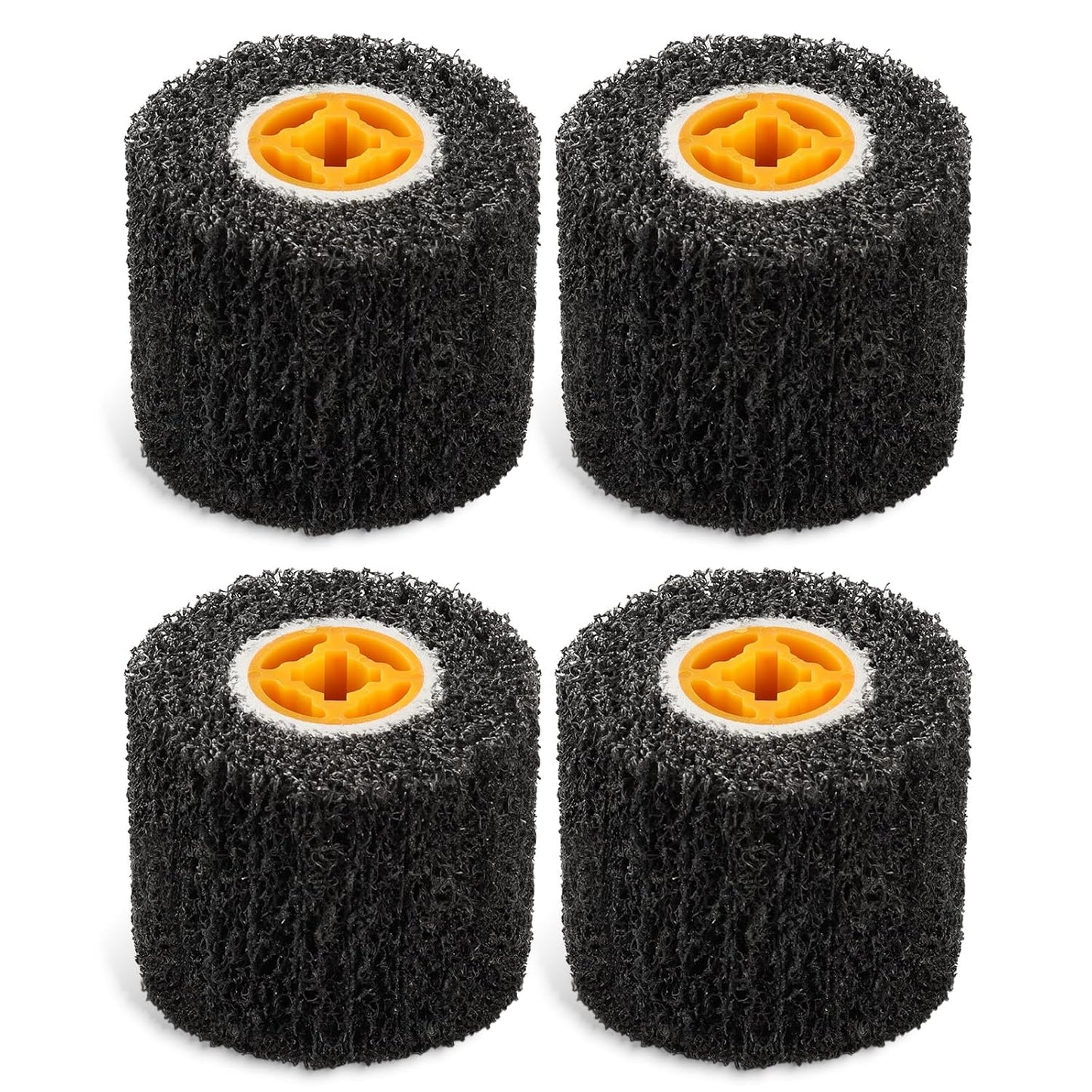 Rocaris 4 Pack Abrasive Drum Paint and Rust Remover for Polishing