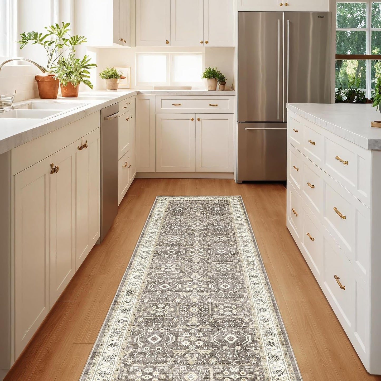 WITSHOCK Runner Rug 2x6 for Kitchen and Hallway with Non-Slip Backing
