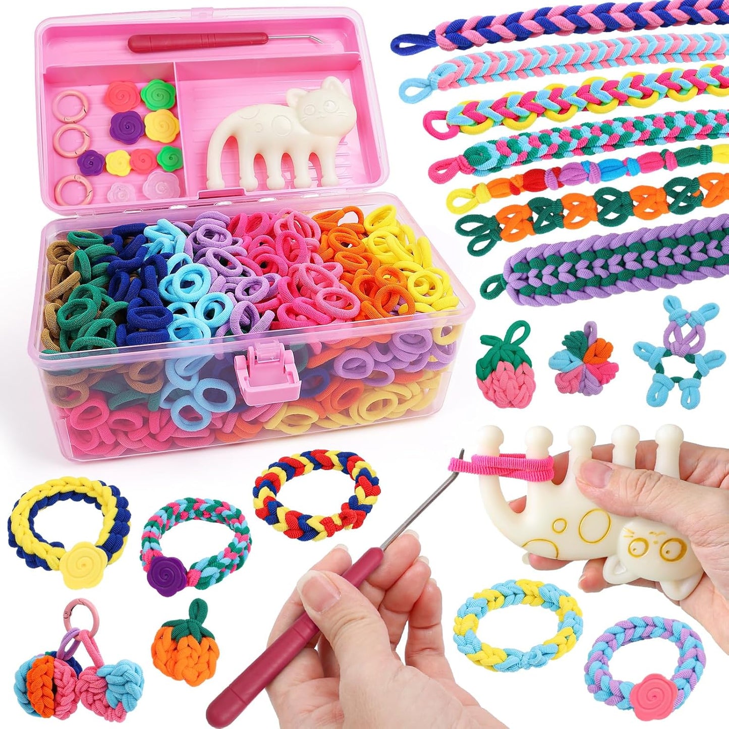 DDAI Bracelet Making Kit for Girls - Fun Loom Crafts for Kids