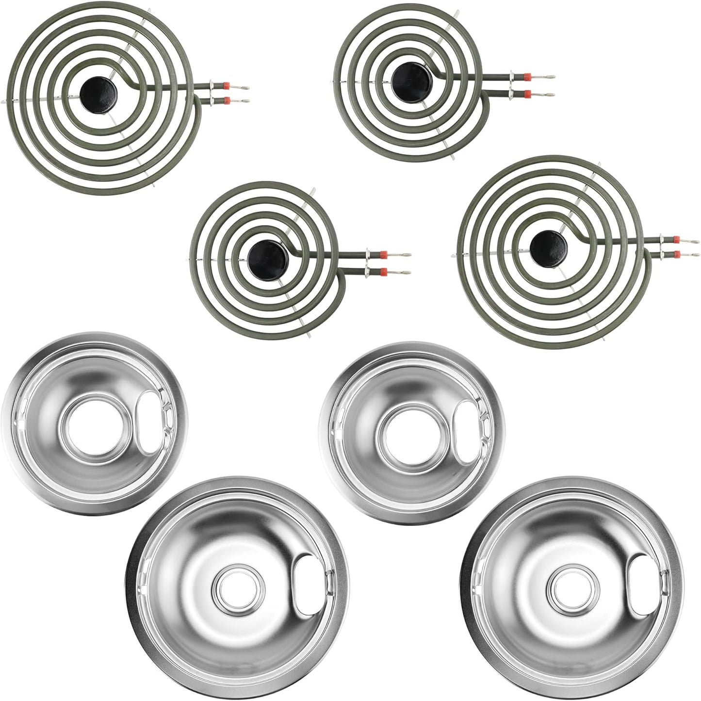 Electric Range Burner Element Kit for Whirlpool and Kenmore Stoves