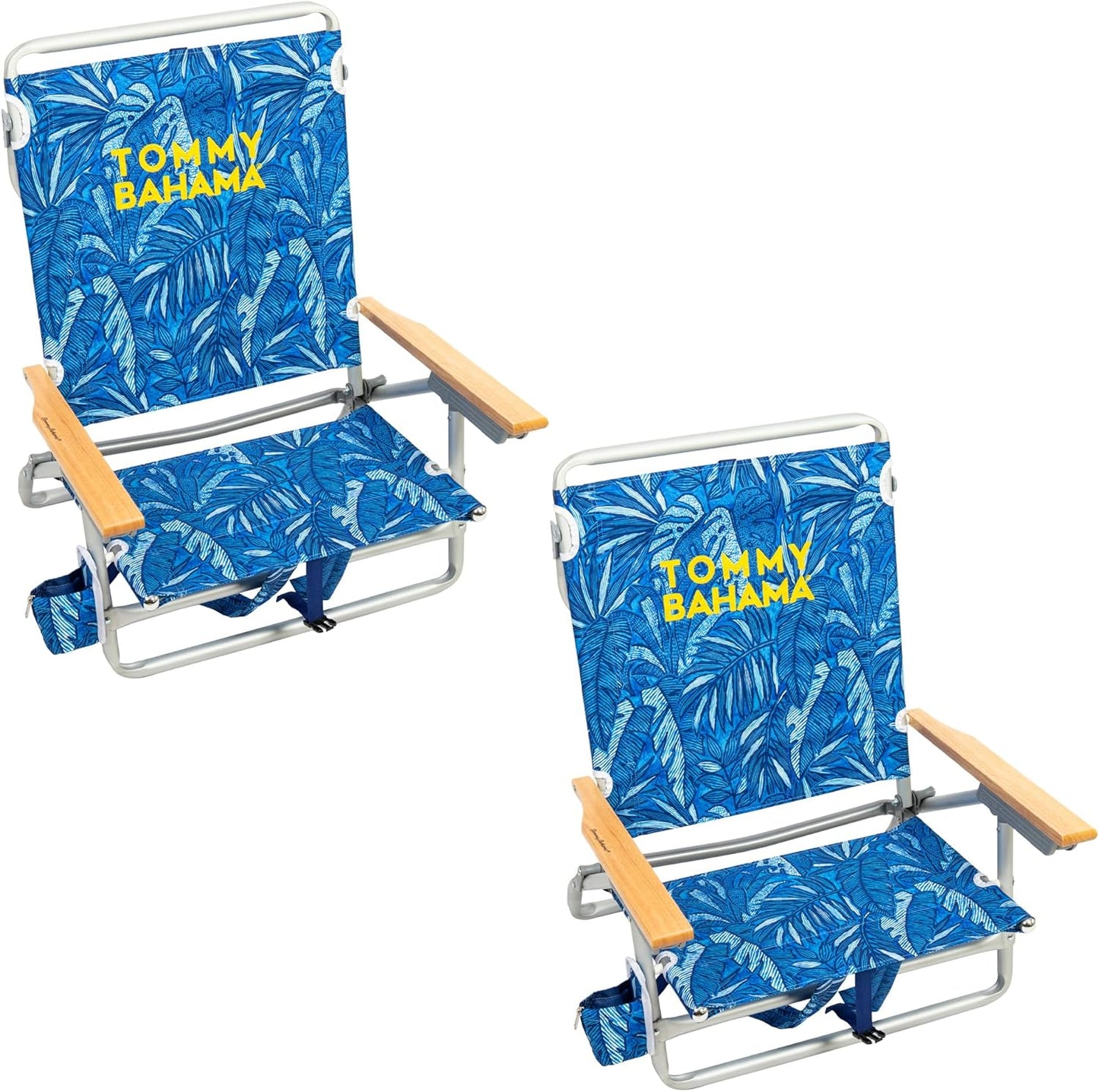 Tommy Bahama 2-Pack Beach Chairs with Cooler and Cup Holder