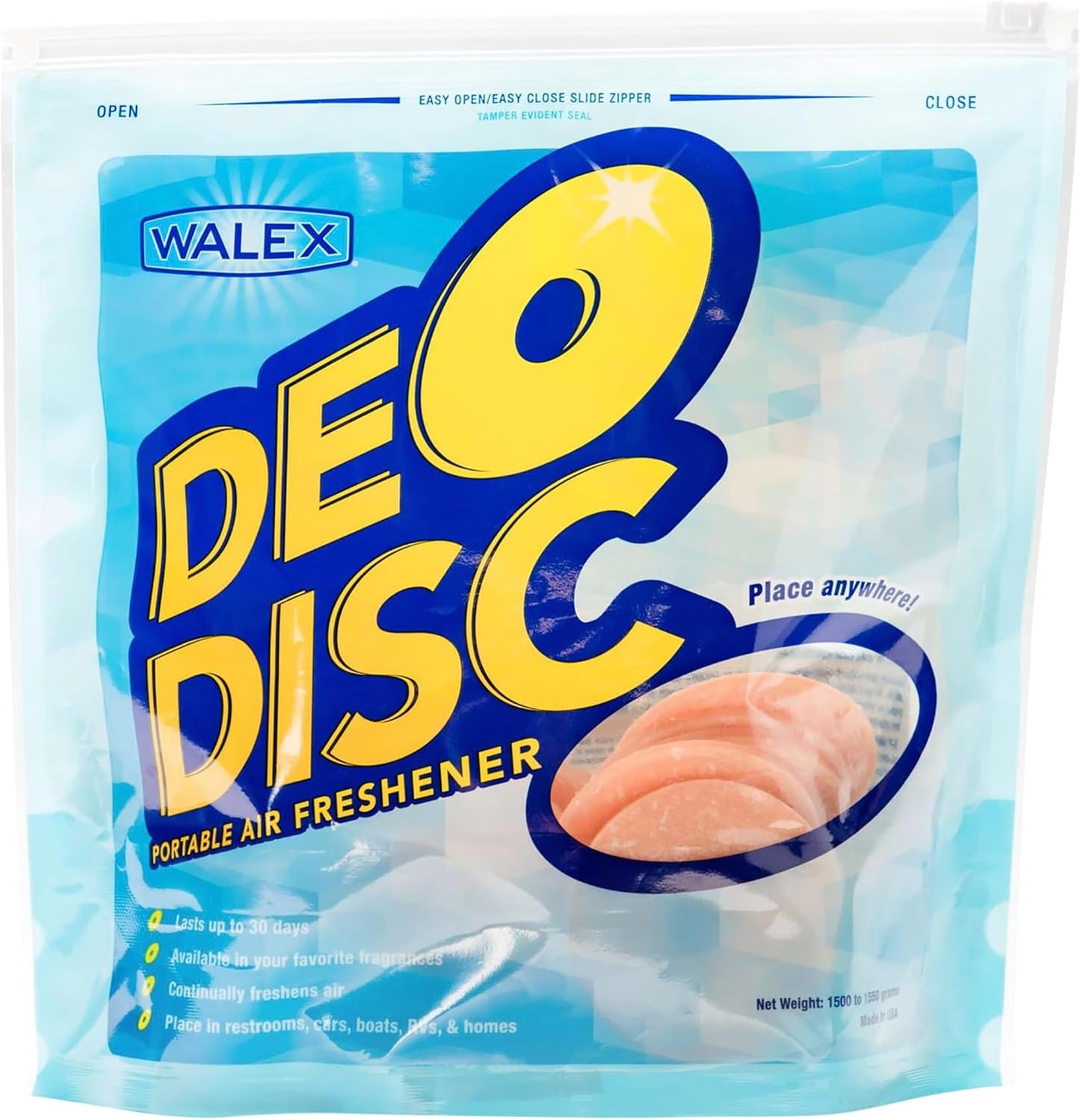 Walex Deo-Disc Portable Air Freshener Discs for Odor Control
