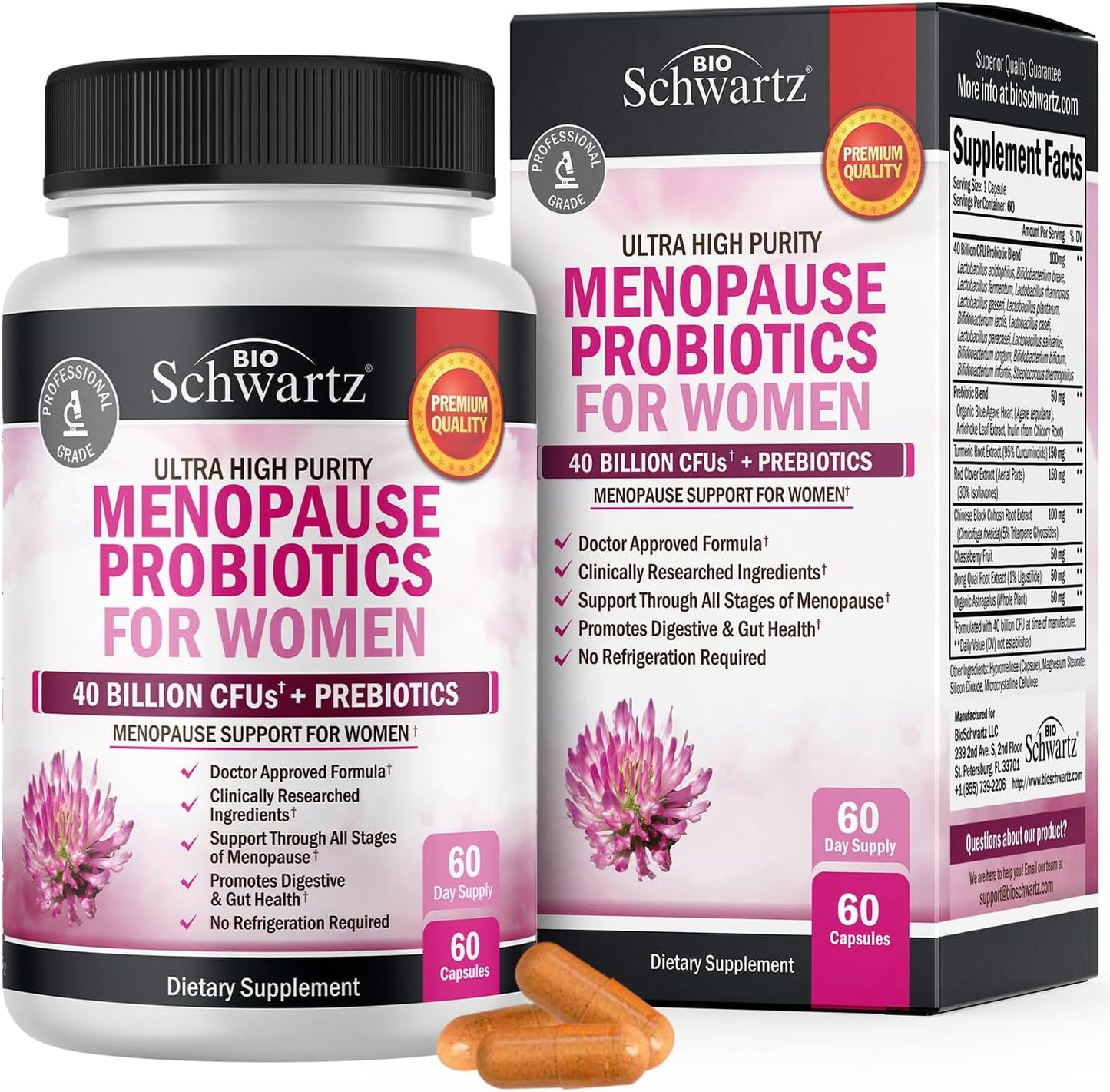 Menopause Supplements for Women - Probiotics for Balance