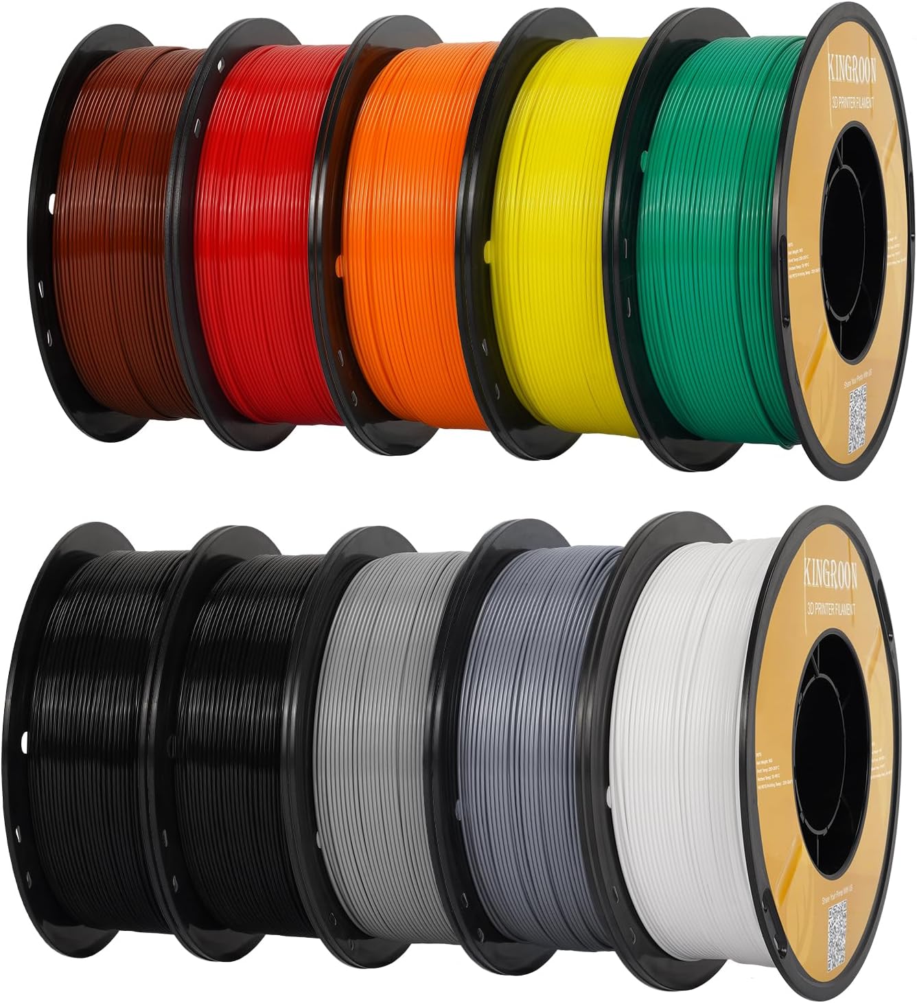 Kingroon 3D Printer Rapid PETG Filament Bundle for Quality Prints