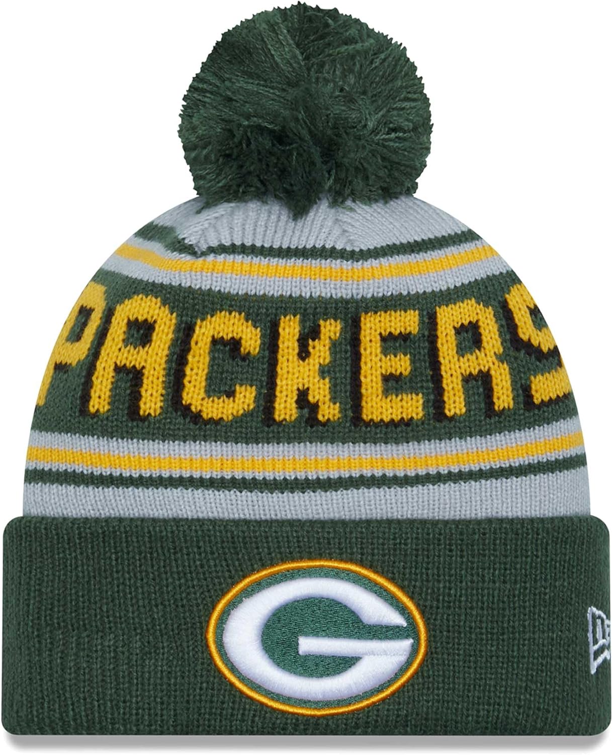 NFL Retro Joe Main Cuffed Knit Hat with Pom for Men