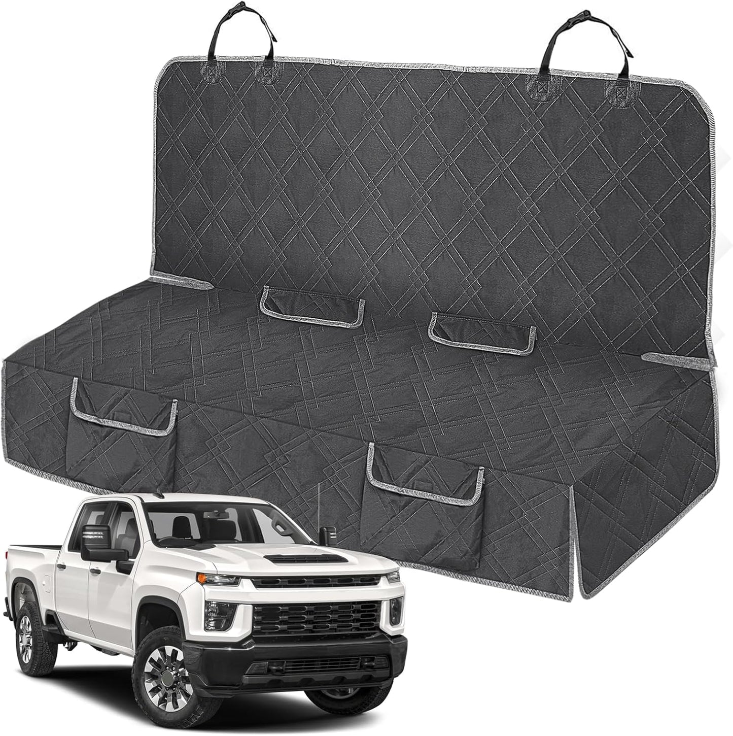Dog Car Seat Cover for Full-Size Trucks - Waterproof & Nonslip