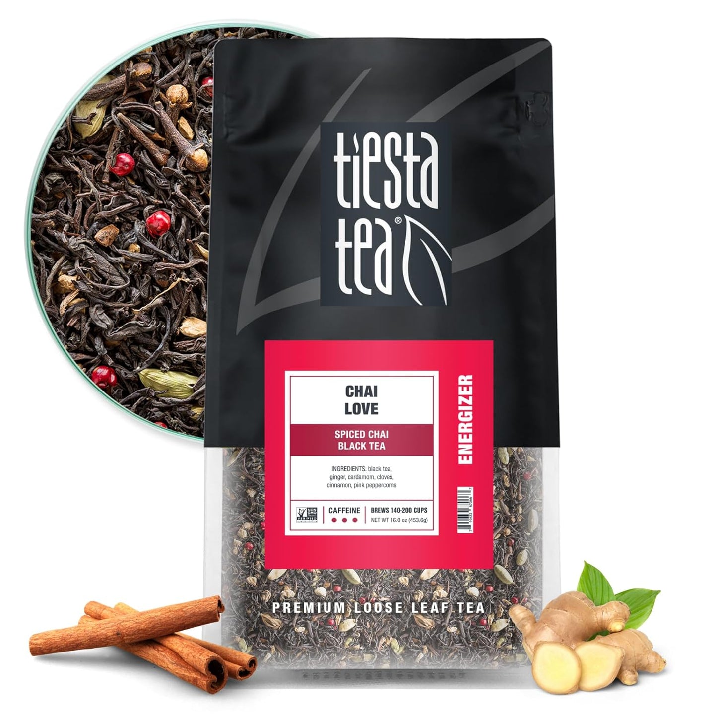 Chai Love Spiced Chai Black Tea - Premium Loose Leaf Blend