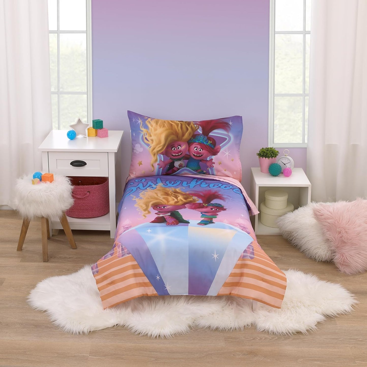 NoJo DreamWorks Trolls Glam Together Toddler Bed Set Review