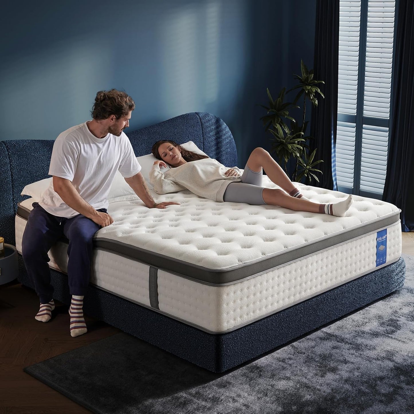 Queen Mattress with Motion Isolation & Zoned Support for Comfort